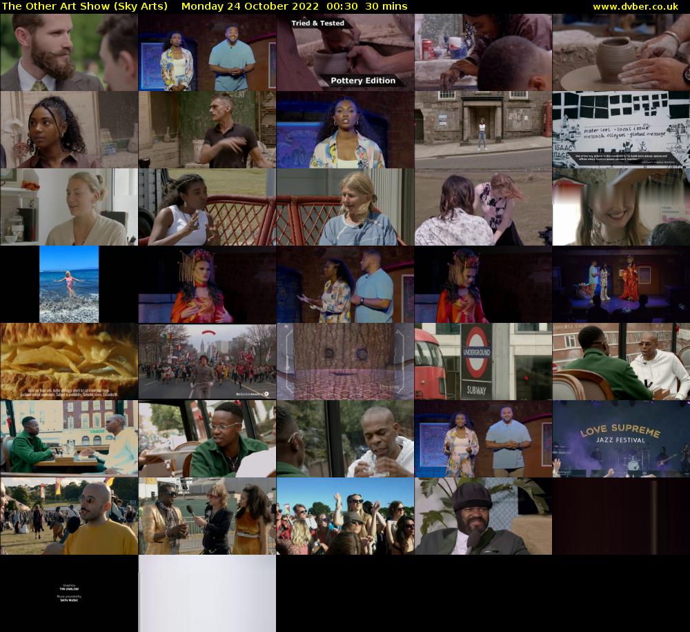 The Other Art Show (Sky Arts) Monday 24 October 2022 00:30 - 01:00