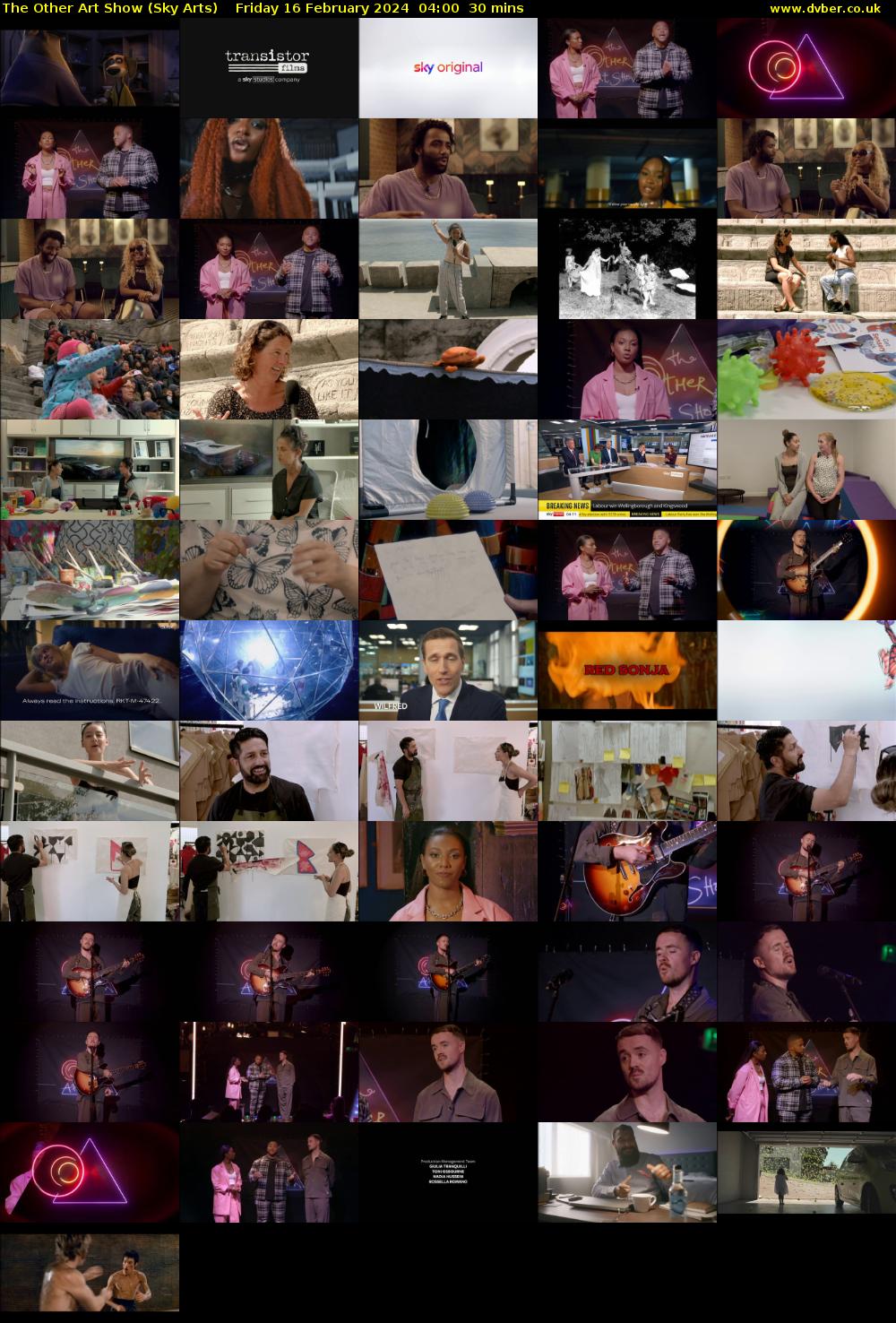 The Other Art Show (Sky Arts) Friday 16 February 2024 04:00 - 04:30