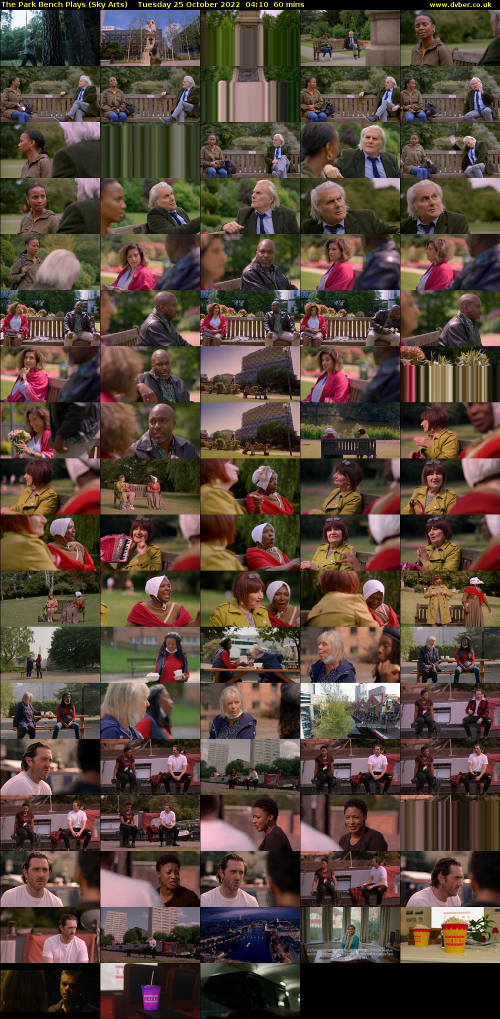 The Park Bench Plays (Sky Arts) Tuesday 25 October 2022 04:10 - 05:10