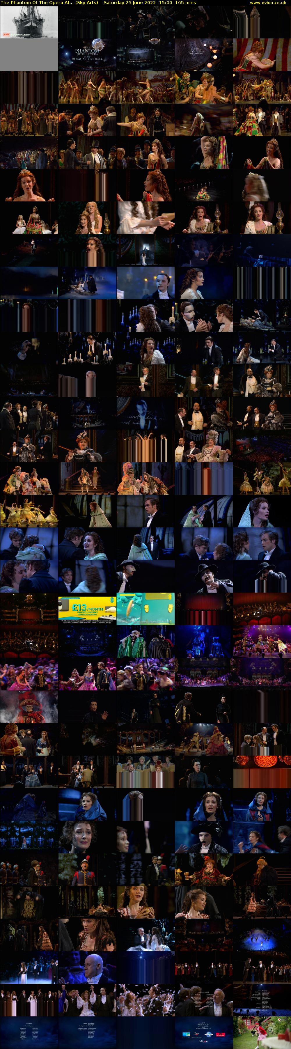 The Phantom Of The Opera At... (Sky Arts) Saturday 25 June 2022 15:00 - 17:45