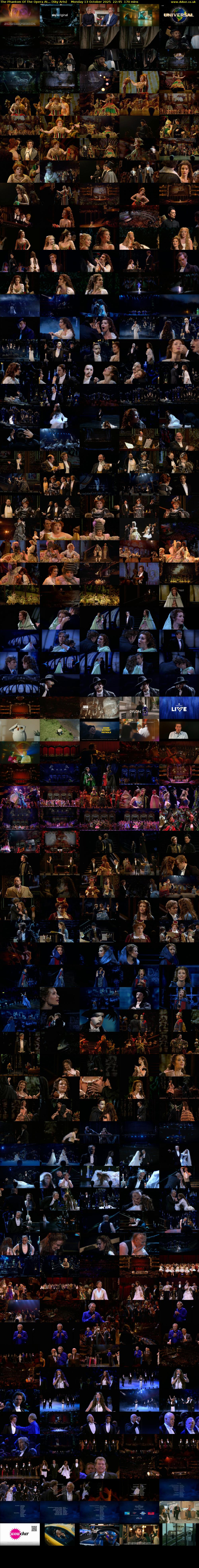 The Phantom Of The Opera At... (Sky Arts) Monday 13 October 2025 22:45 - 01:35