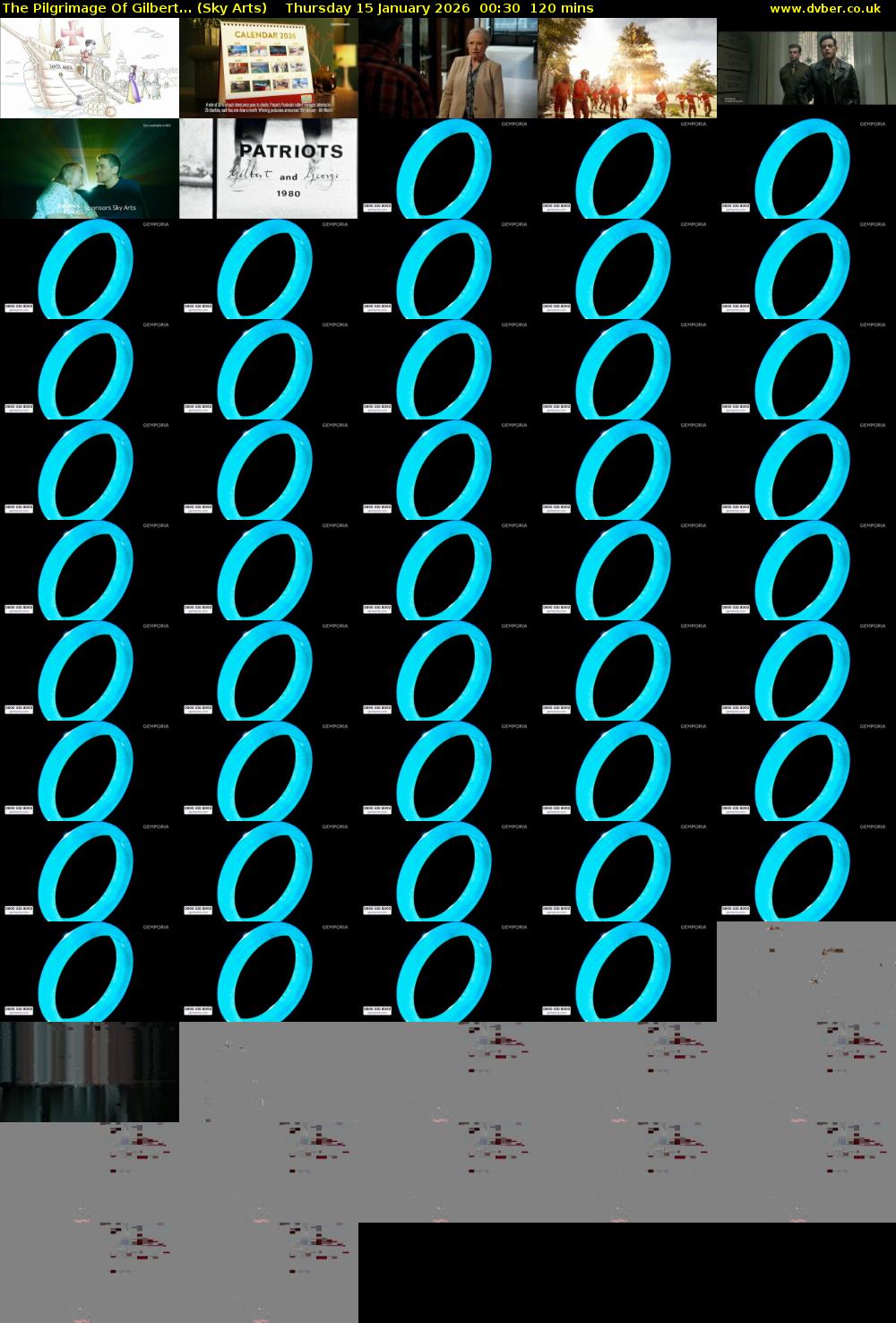 The Pilgrimage Of Gilbert... (Sky Arts) Thursday 15 January 2026 00:30 - 02:30