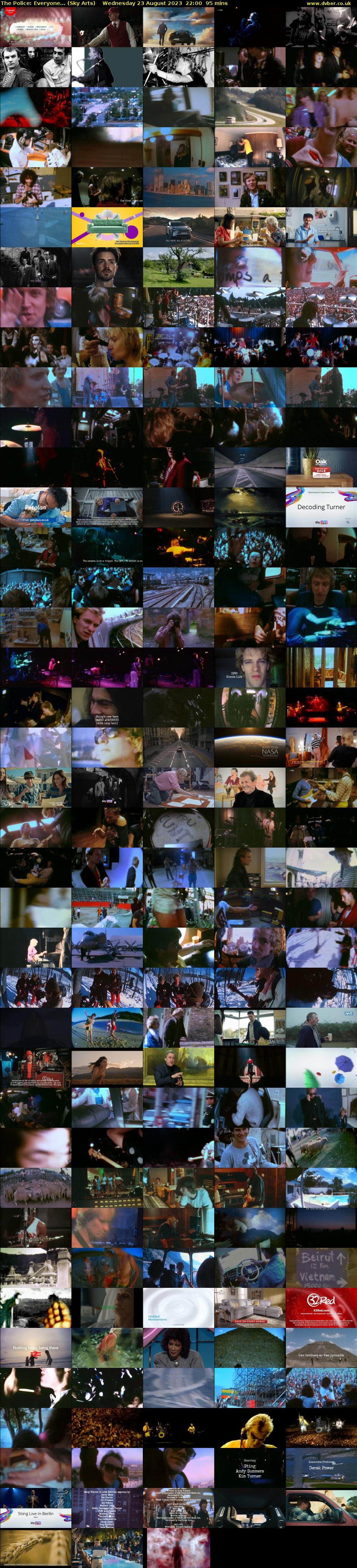 The Police: Everyone... (Sky Arts) Wednesday 23 August 2023 22:00 - 23:35