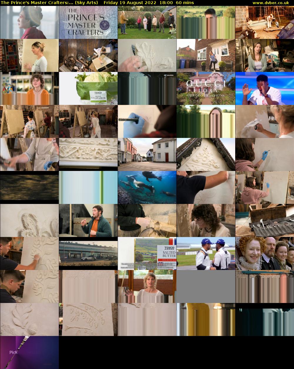 The Prince's Master Crafters:... (Sky Arts) Friday 19 August 2022 18:00 - 19:00