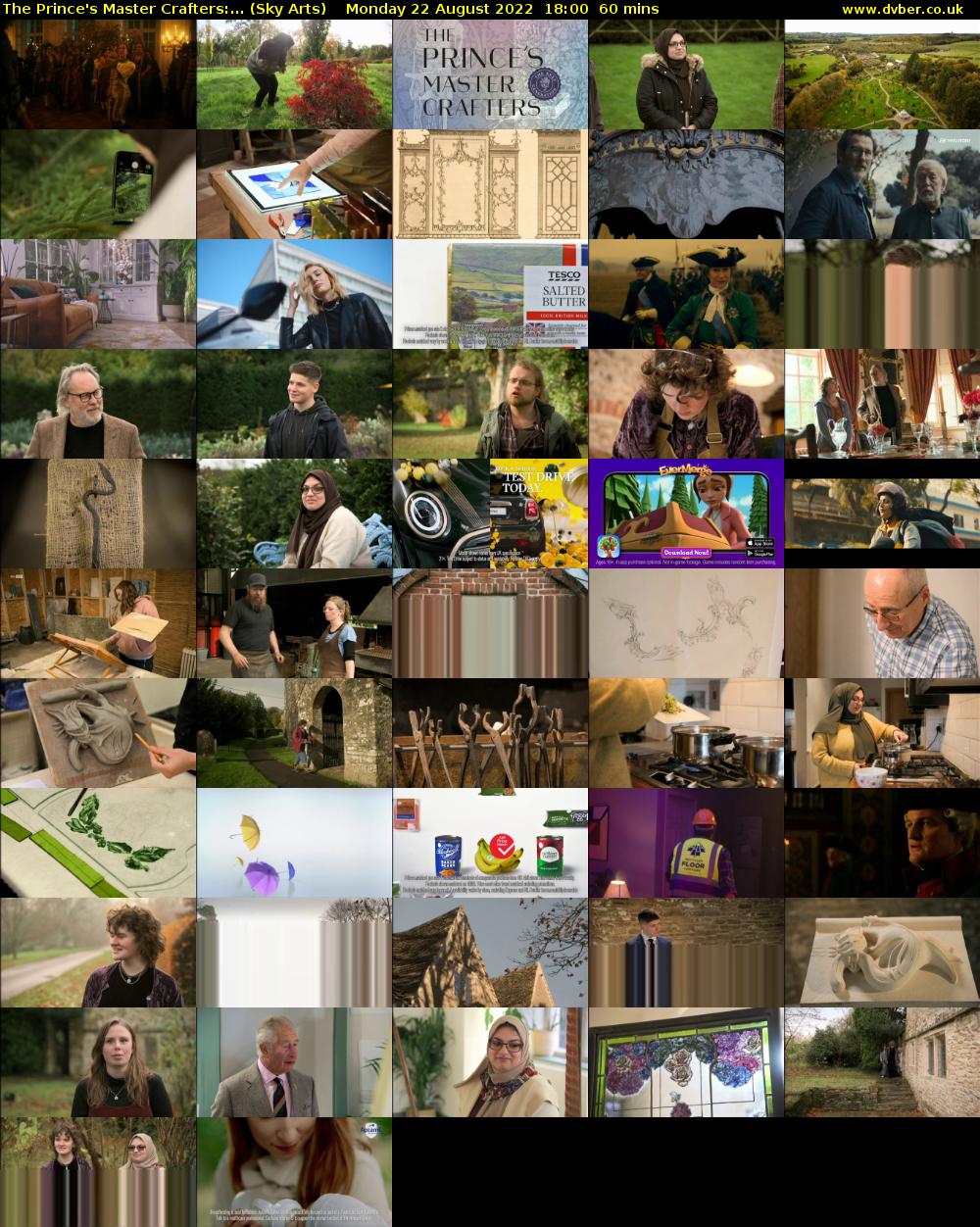 The Prince's Master Crafters:... (Sky Arts) Monday 22 August 2022 18:00 - 19:00