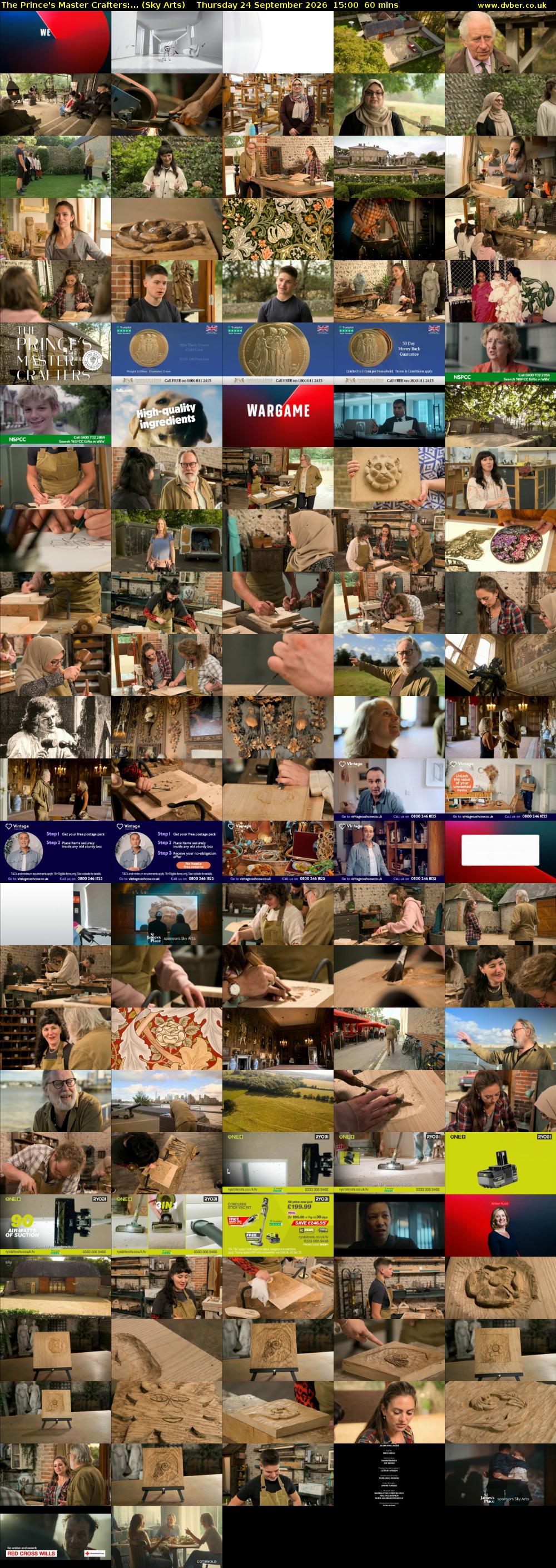 The Prince's Master Crafters:... (Sky Arts) Thursday 24 September 2026 15:00 - 16:00