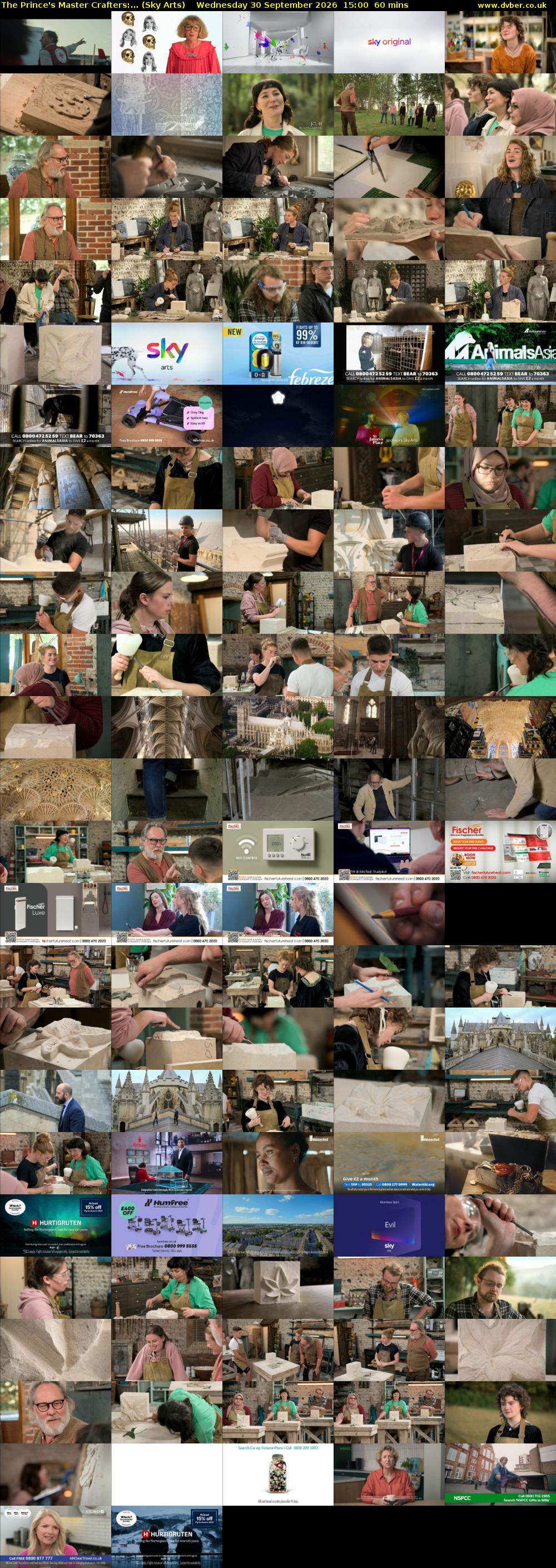 The Prince's Master Crafters:... (Sky Arts) Wednesday 30 September 2026 15:00 - 16:00