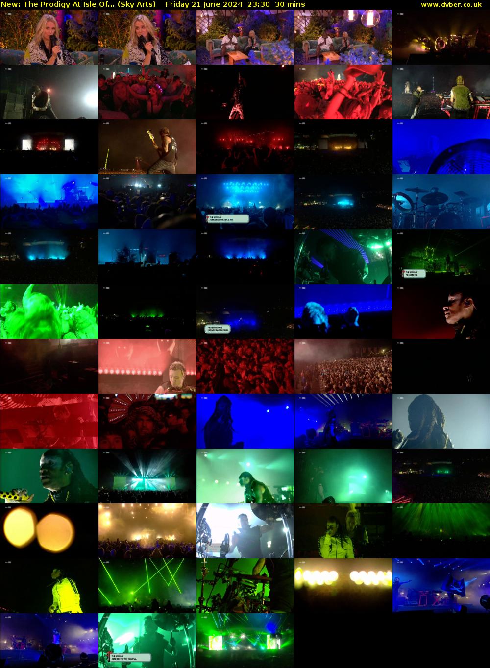 The Prodigy At Isle Of... (Sky Arts) Friday 21 June 2024 23:30 - 00:00