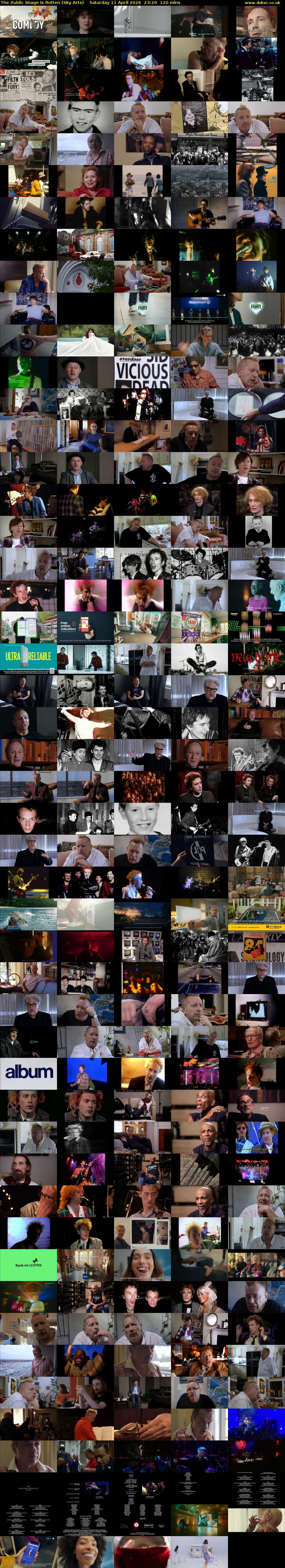 The Public Image Is Rotten (Sky Arts) Saturday 11 April 2026 23:20 - 01:20