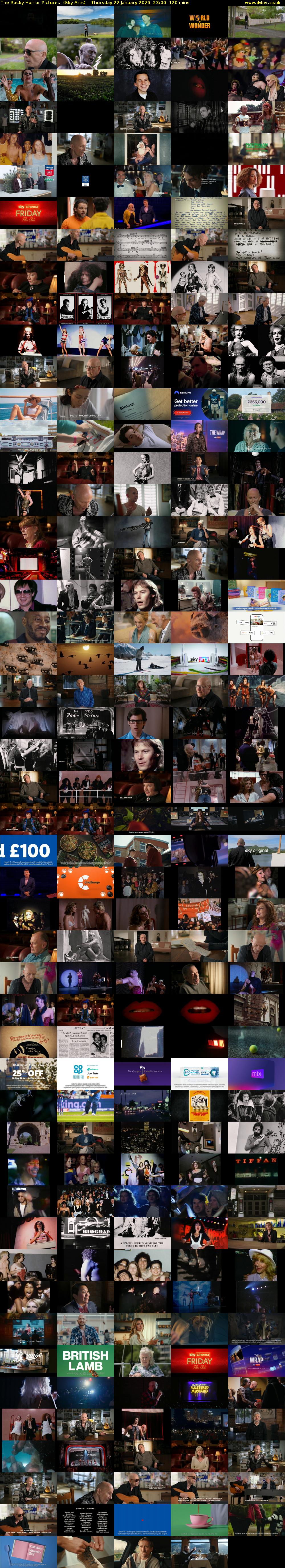 The Rocky Horror Picture... (Sky Arts) Thursday 22 January 2026 23:00 - 01:00