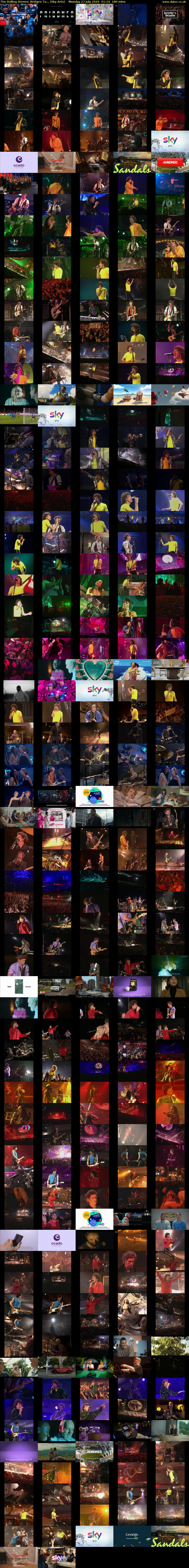 The Rolling Stones: Bridges To... (Sky Arts) Monday 27 July 2026 01:10 - 04:10