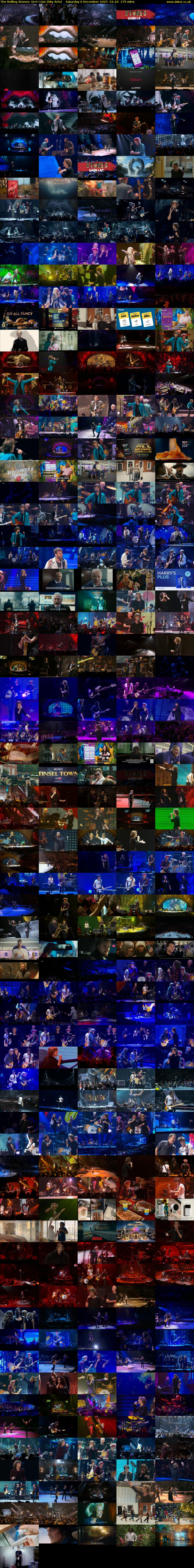 The Rolling Stones: Grrr! Live (Sky Arts) Saturday 6 December 2025 01:20 - 04:15