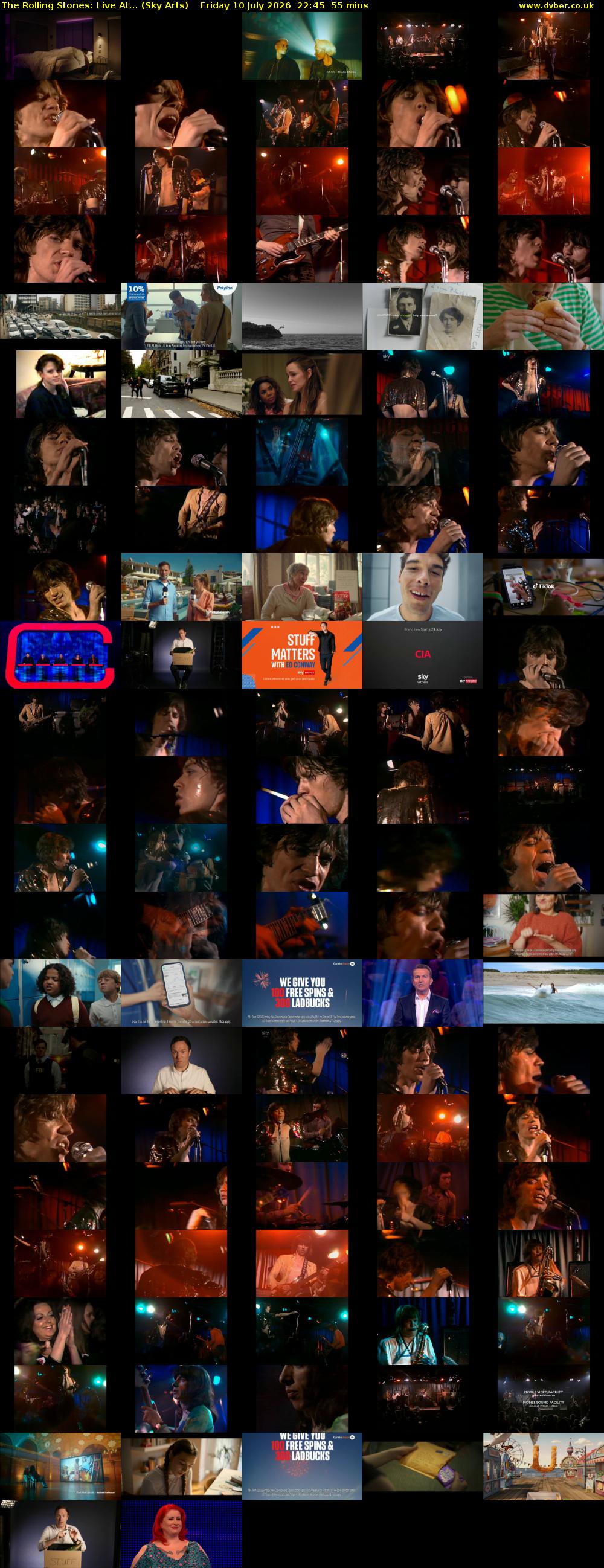 The Rolling Stones: Live At... (Sky Arts) Friday 10 July 2026 22:45 - 23:40