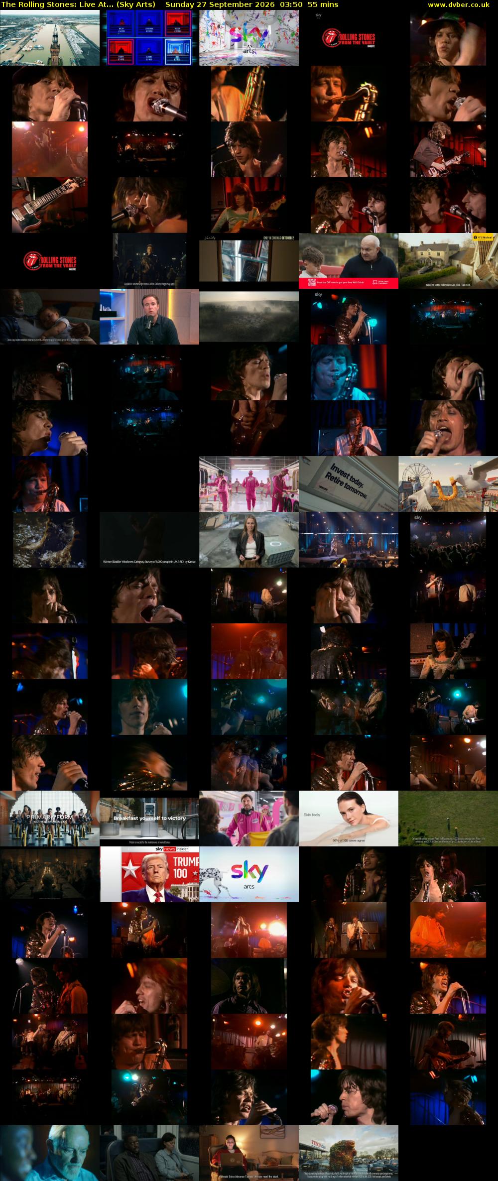 The Rolling Stones: Live At... (Sky Arts) Sunday 27 September 2026 03:50 - 04:45