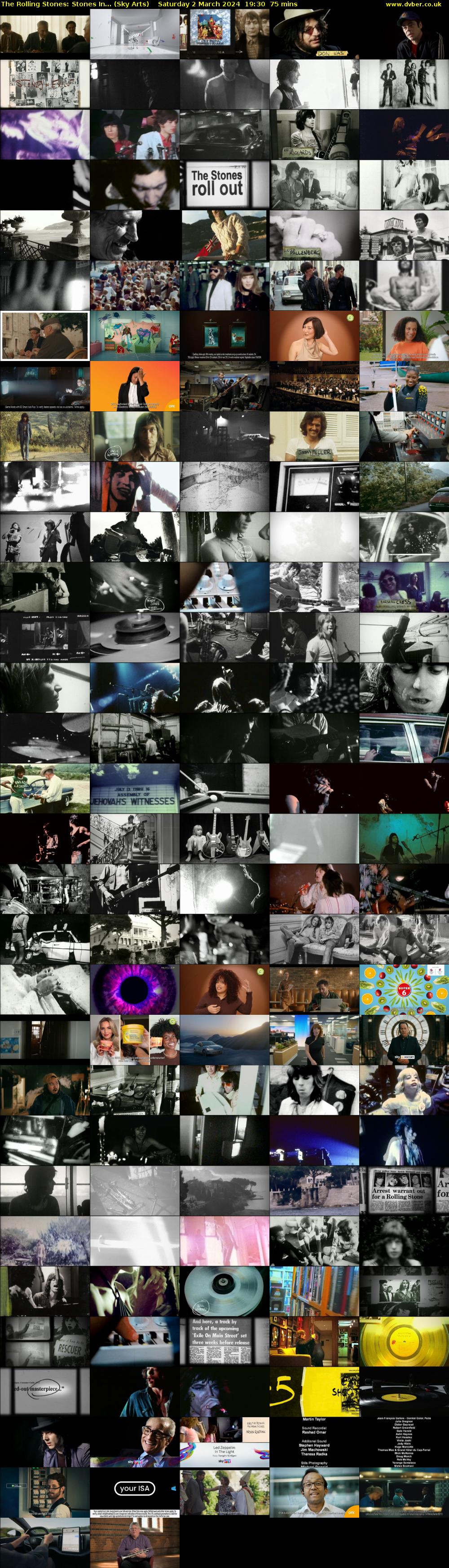 The Rolling Stones: Stones In... (Sky Arts) Saturday 2 March 2024 19:30 - 20:45