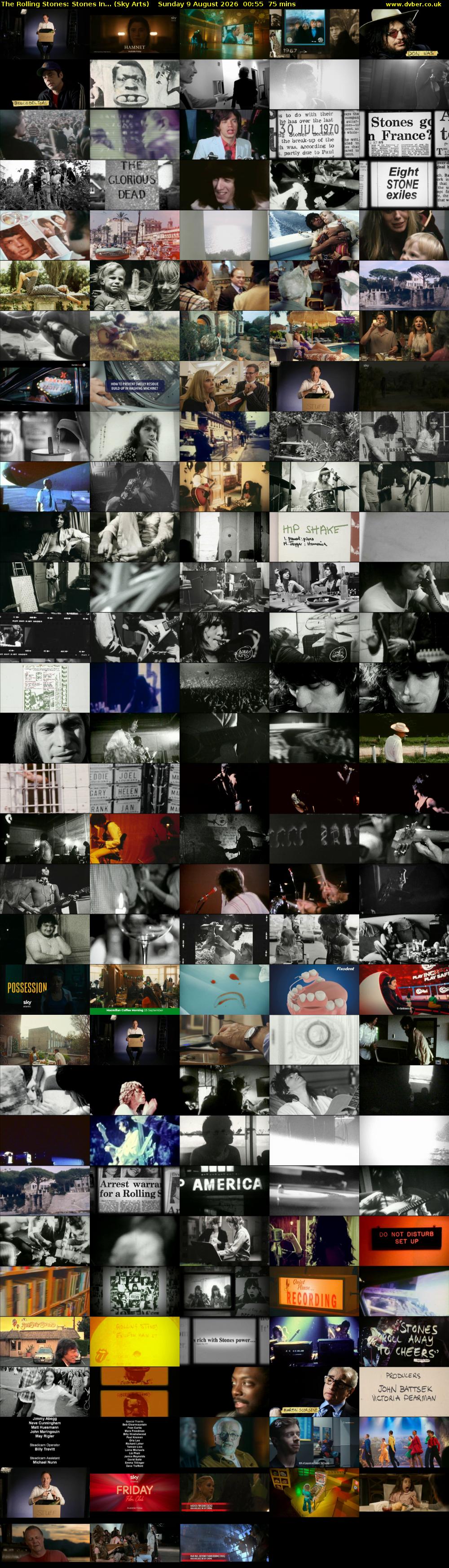 The Rolling Stones: Stones In... (Sky Arts) Sunday 9 August 2026 00:55 - 02:10