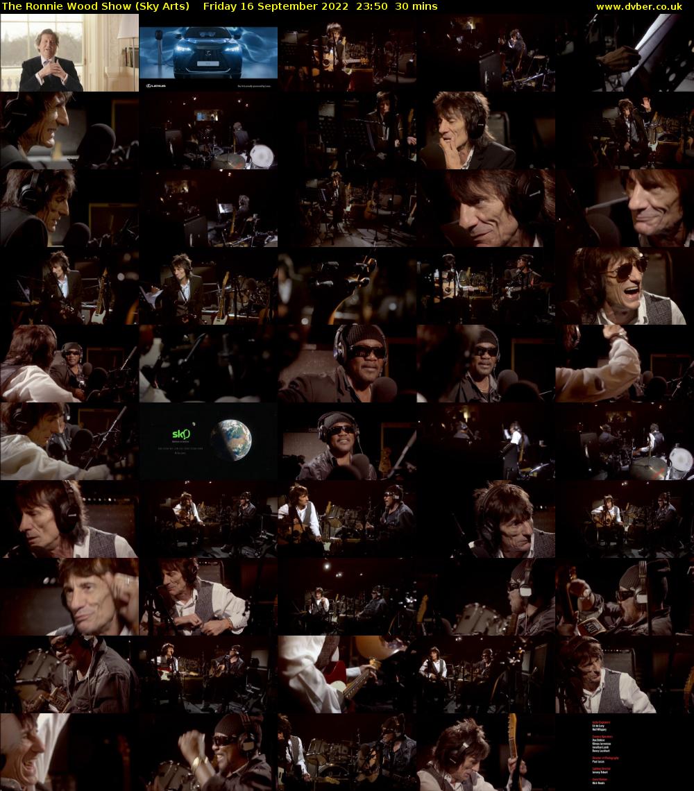 The Ronnie Wood Show (Sky Arts) Friday 16 September 2022 23:50 - 00:20