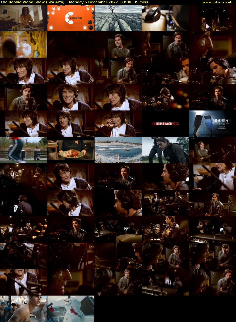 The Ronnie Wood Show (Sky Arts) Monday 5 December 2022 03:30 - 04:05