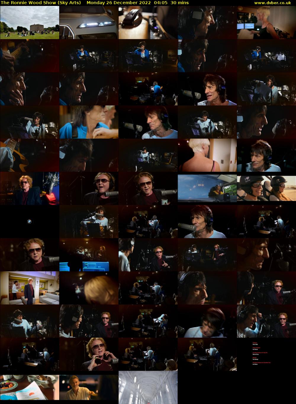 The Ronnie Wood Show (Sky Arts) Monday 26 December 2022 04:05 - 04:35