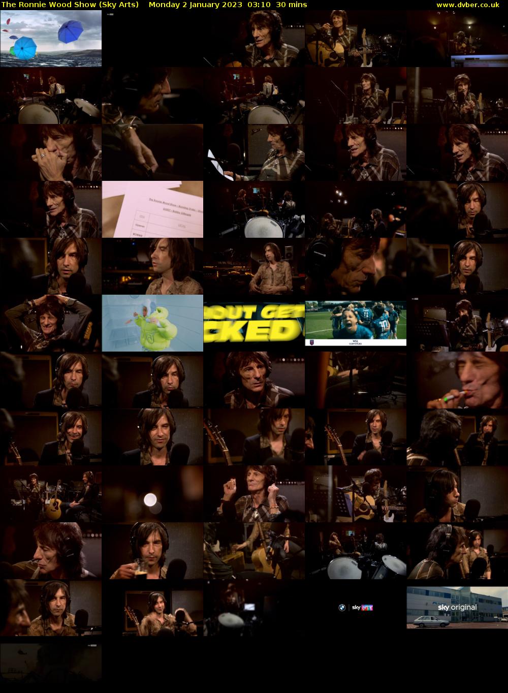 The Ronnie Wood Show (Sky Arts) Monday 2 January 2023 03:10 - 03:40