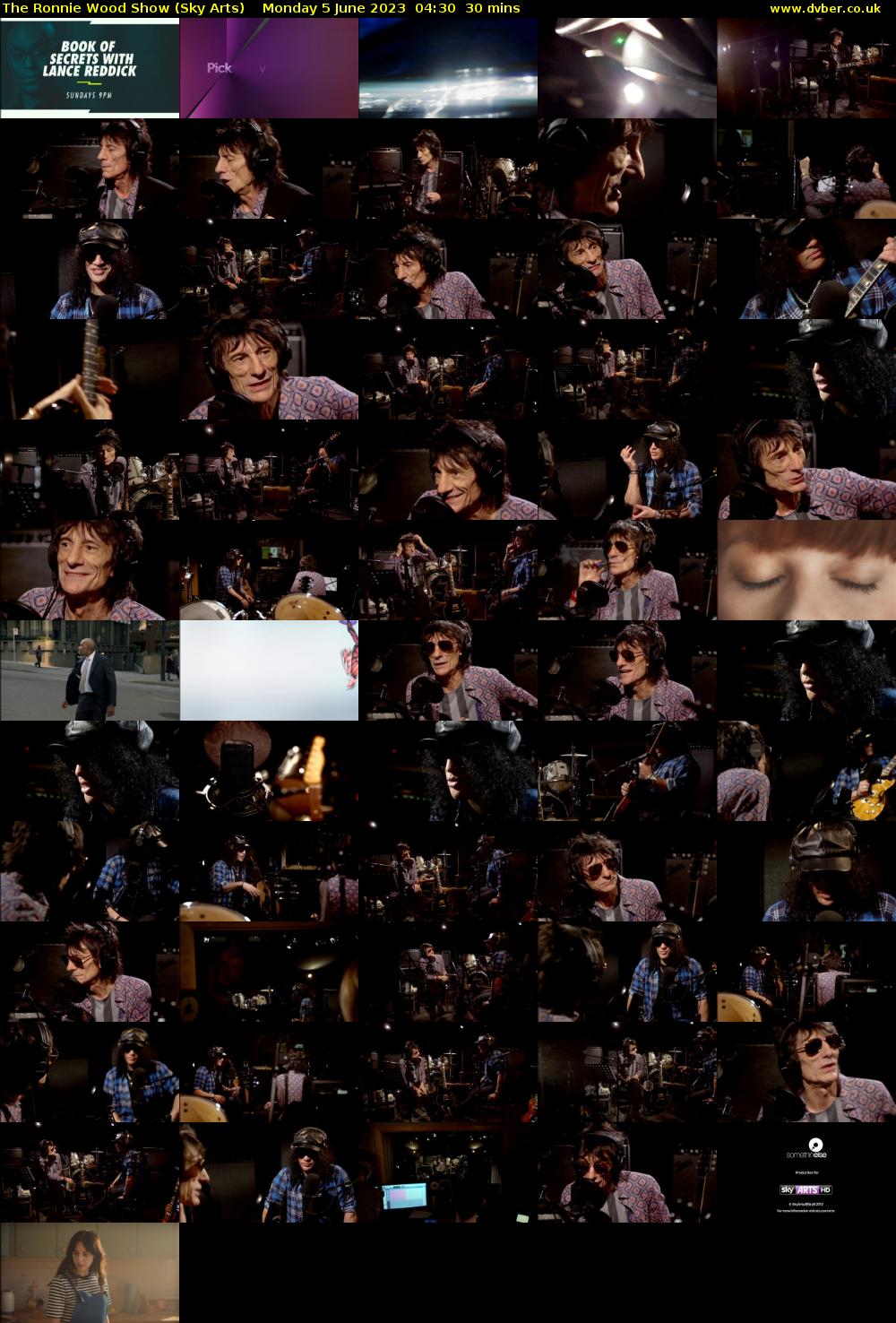 The Ronnie Wood Show (Sky Arts) Monday 5 June 2023 04:30 - 05:00