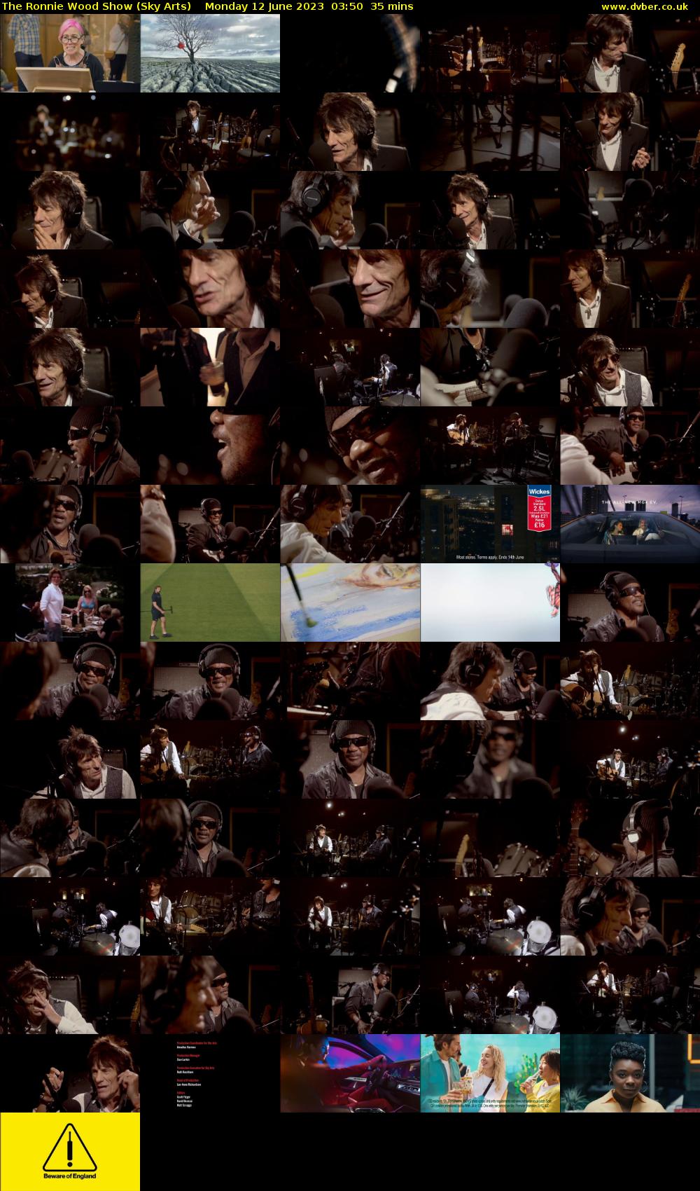 The Ronnie Wood Show (Sky Arts) Monday 12 June 2023 03:50 - 04:25