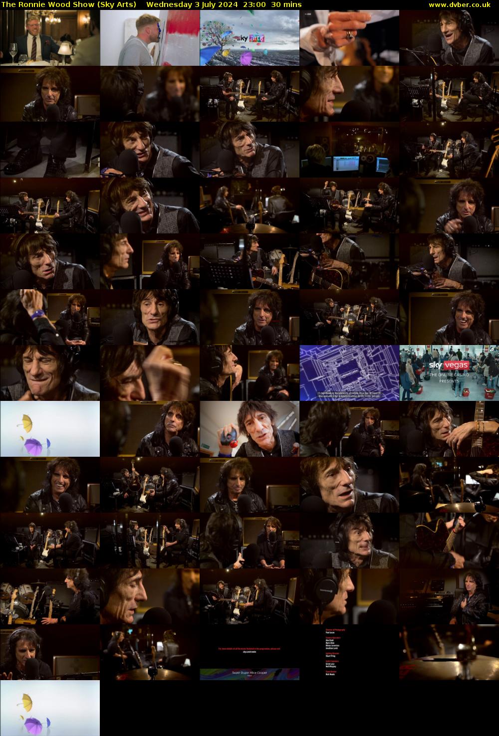 The Ronnie Wood Show (Sky Arts) Wednesday 3 July 2024 23:00 - 23:30
