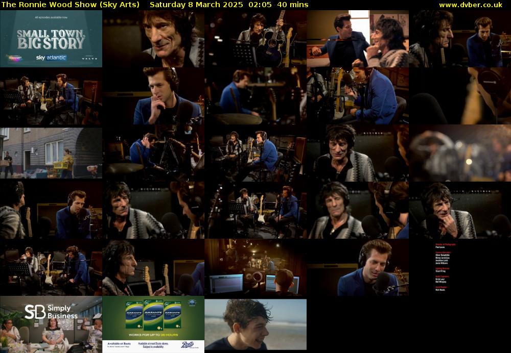 The Ronnie Wood Show (Sky Arts) Saturday 8 March 2025 02:05 - 02:45