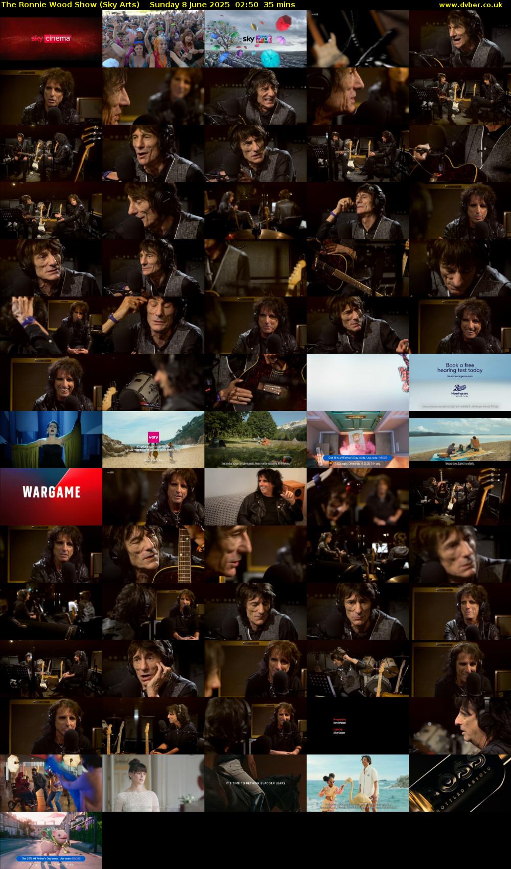 The Ronnie Wood Show (Sky Arts) Sunday 8 June 2025 02:50 - 03:25