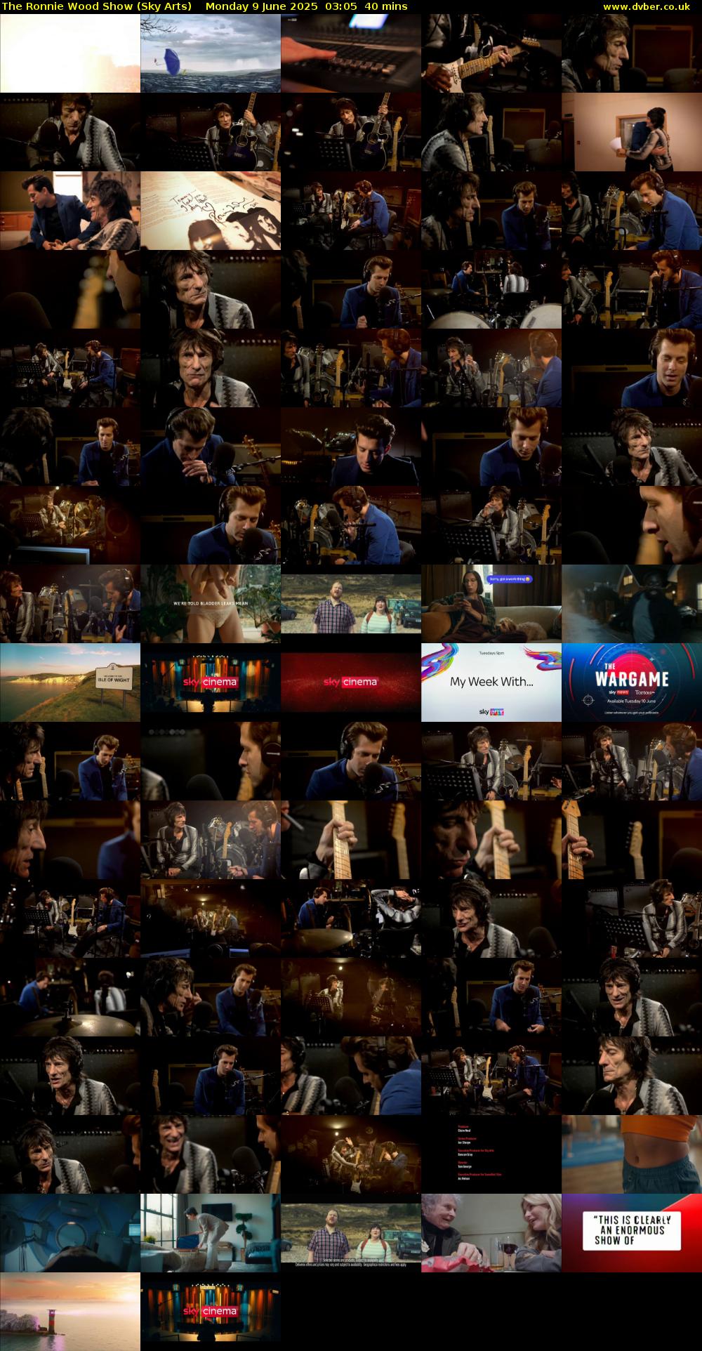 The Ronnie Wood Show (Sky Arts) Monday 9 June 2025 03:05 - 03:45