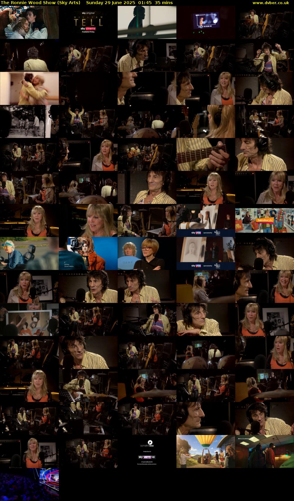 The Ronnie Wood Show (Sky Arts) Sunday 29 June 2025 01:45 - 02:20