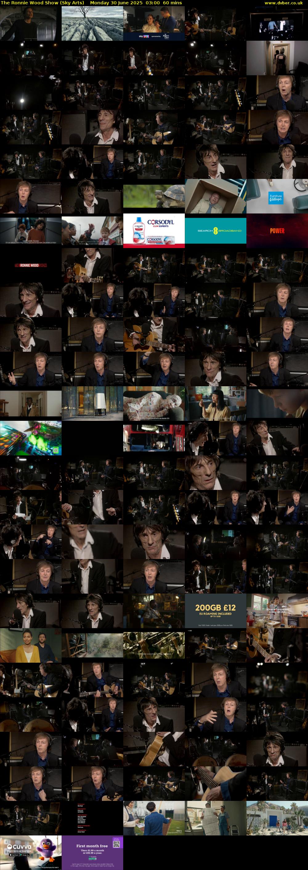 The Ronnie Wood Show (Sky Arts) Monday 30 June 2025 03:00 - 04:00