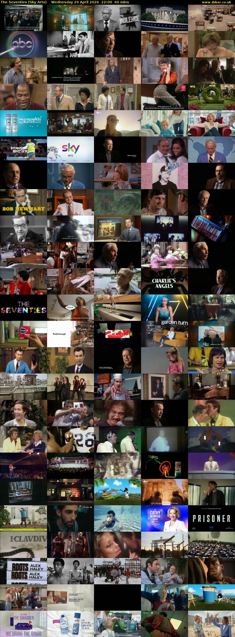 The Seventies (Sky Arts) Wednesday 29 April 2026 22:00 - 23:00