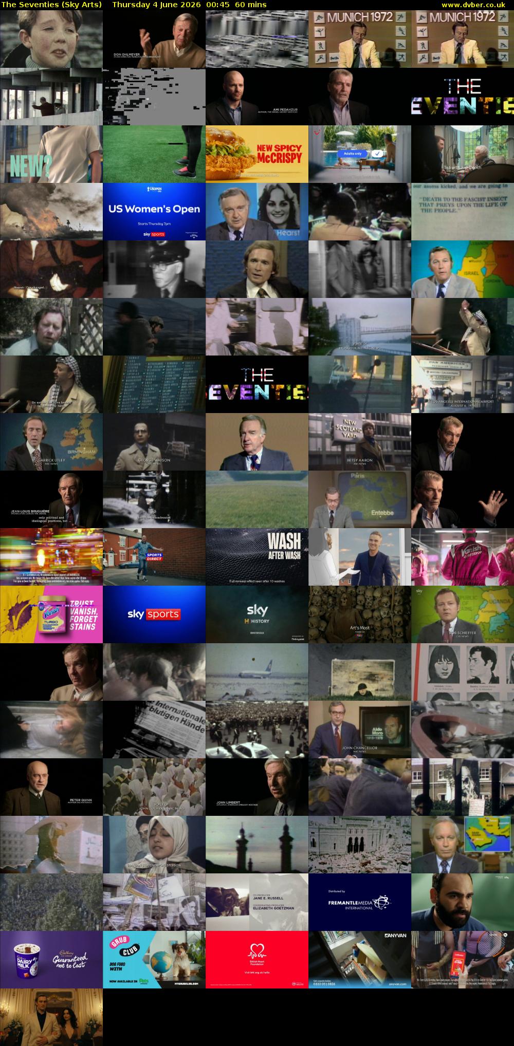 The Seventies (Sky Arts) Thursday 4 June 2026 00:45 - 01:45