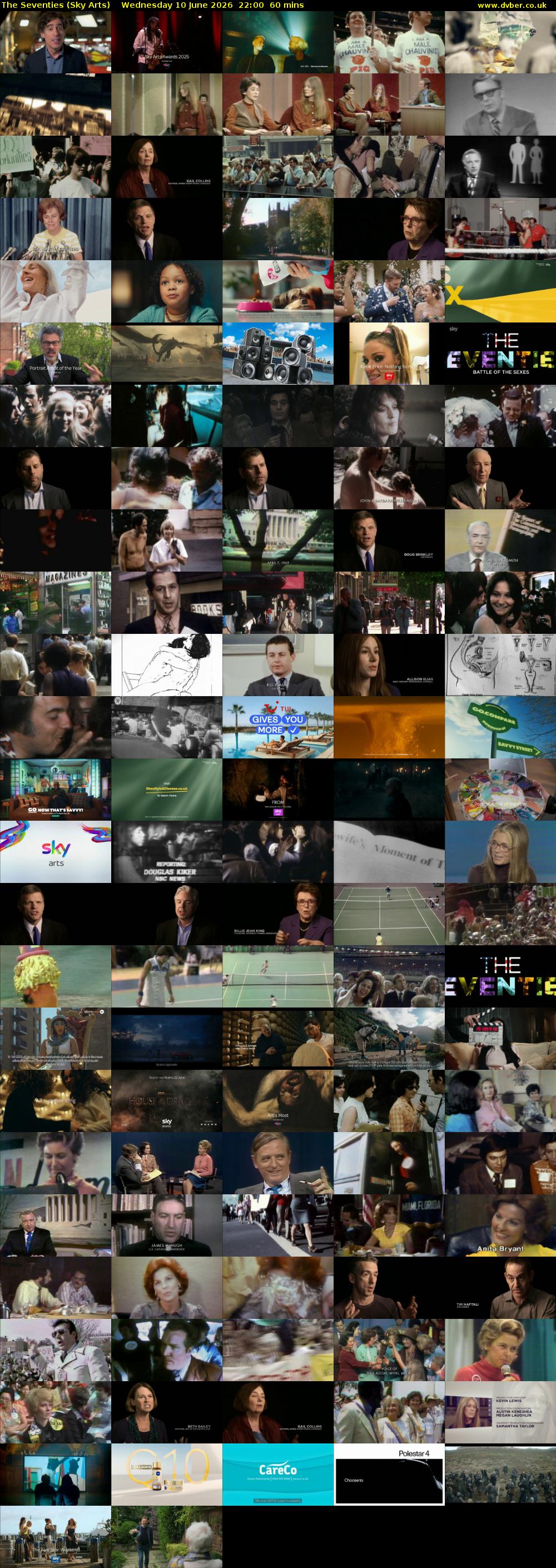 The Seventies (Sky Arts) Wednesday 10 June 2026 22:00 - 23:00