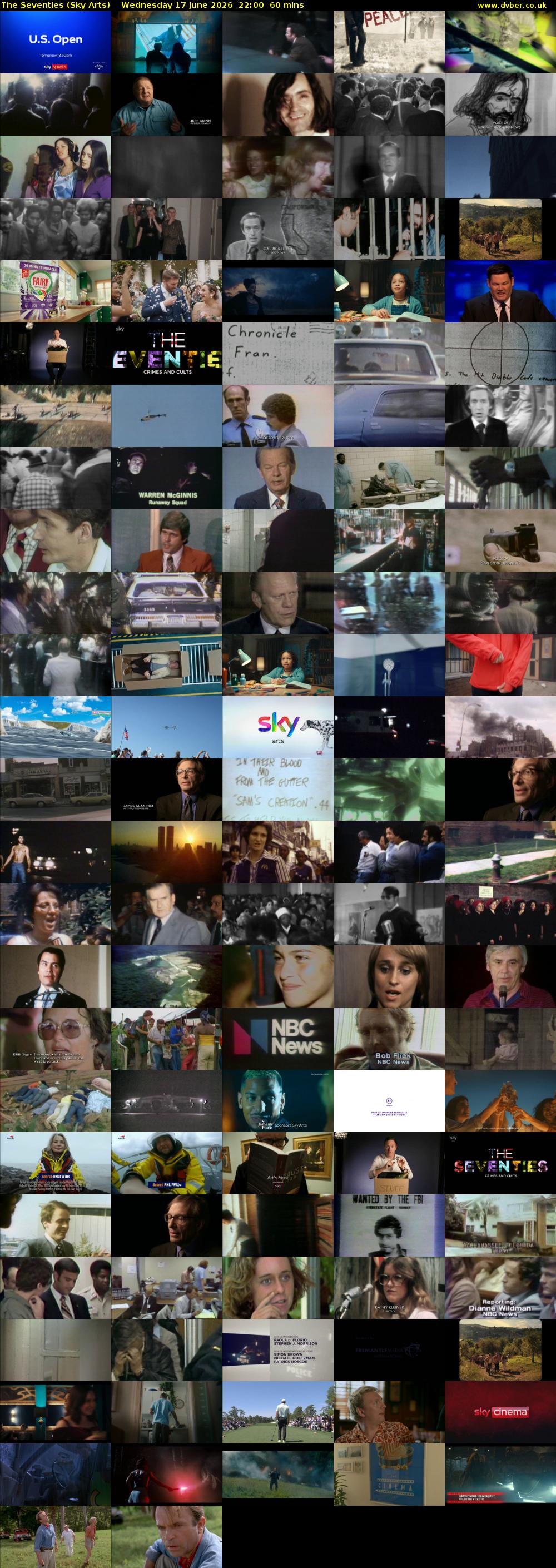 The Seventies (Sky Arts) Wednesday 17 June 2026 22:00 - 23:00