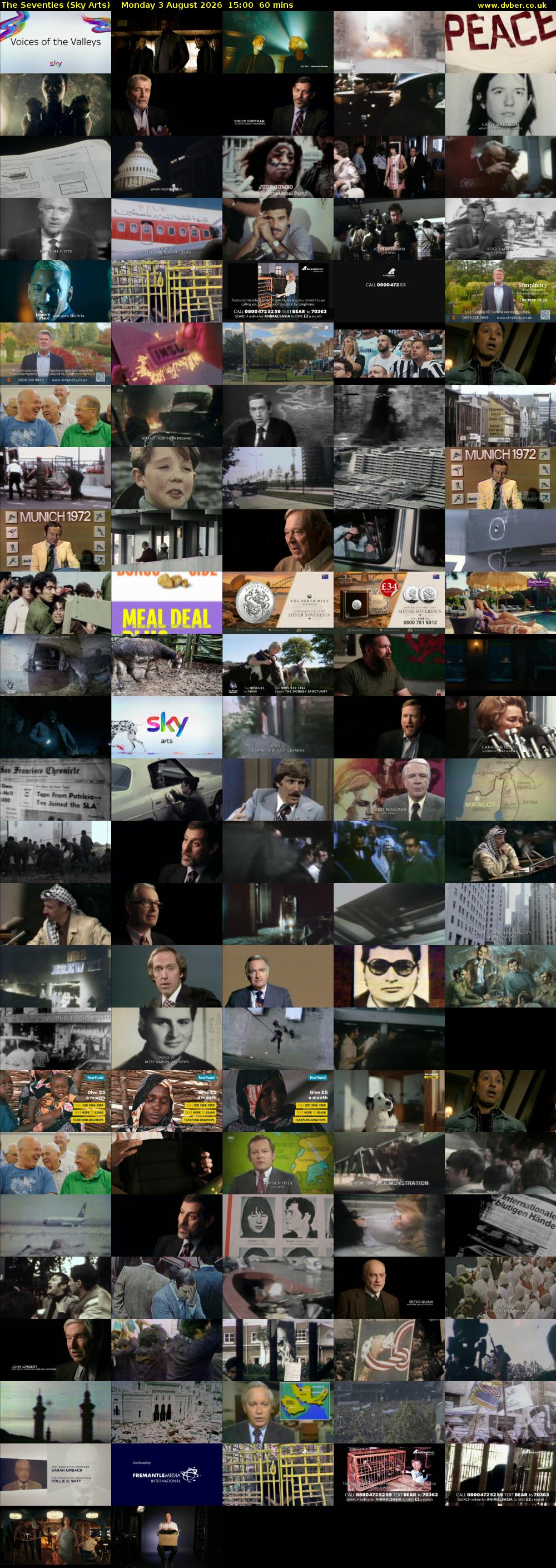 The Seventies (Sky Arts) Monday 3 August 2026 15:00 - 16:00