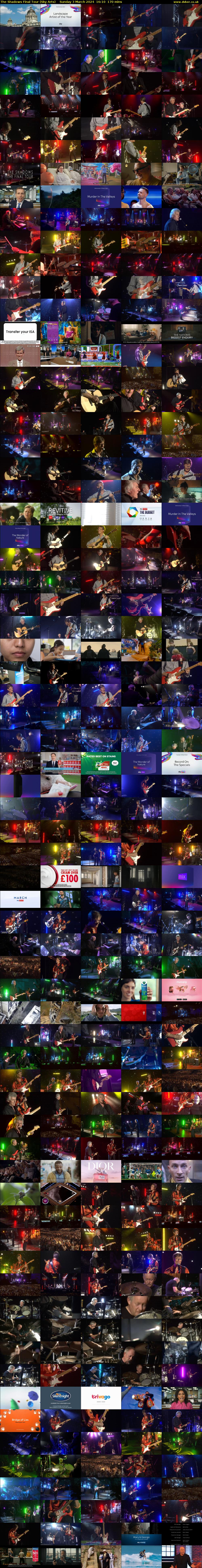 The Shadows Final Tour (Sky Arts) Sunday 3 March 2024 16:10 - 19:00