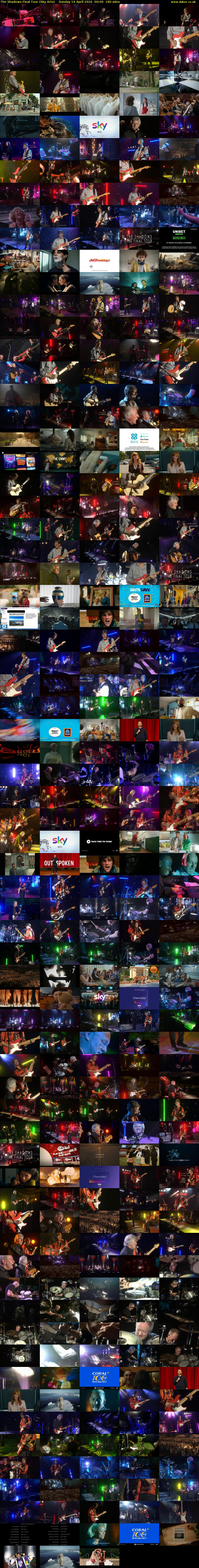The Shadows Final Tour (Sky Arts) Sunday 19 April 2026 00:00 - 03:00