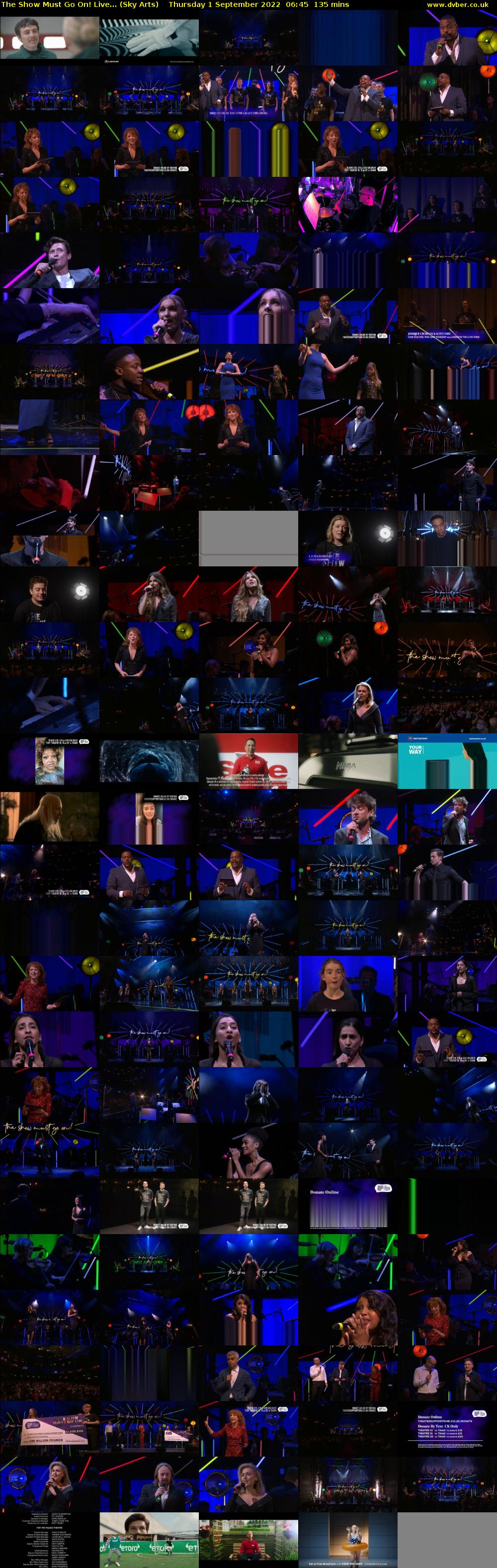 The Show Must Go On! Live... (Sky Arts) Thursday 1 September 2022 06:45 - 09:00