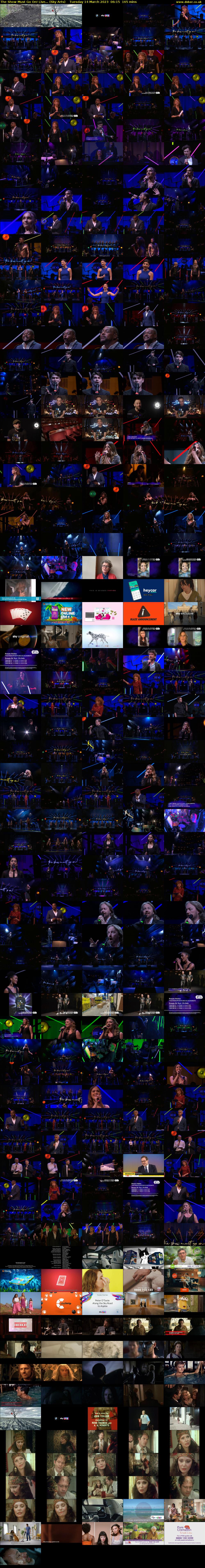 The Show Must Go On! Live... (Sky Arts) Tuesday 14 March 2023 06:15 - 09:00