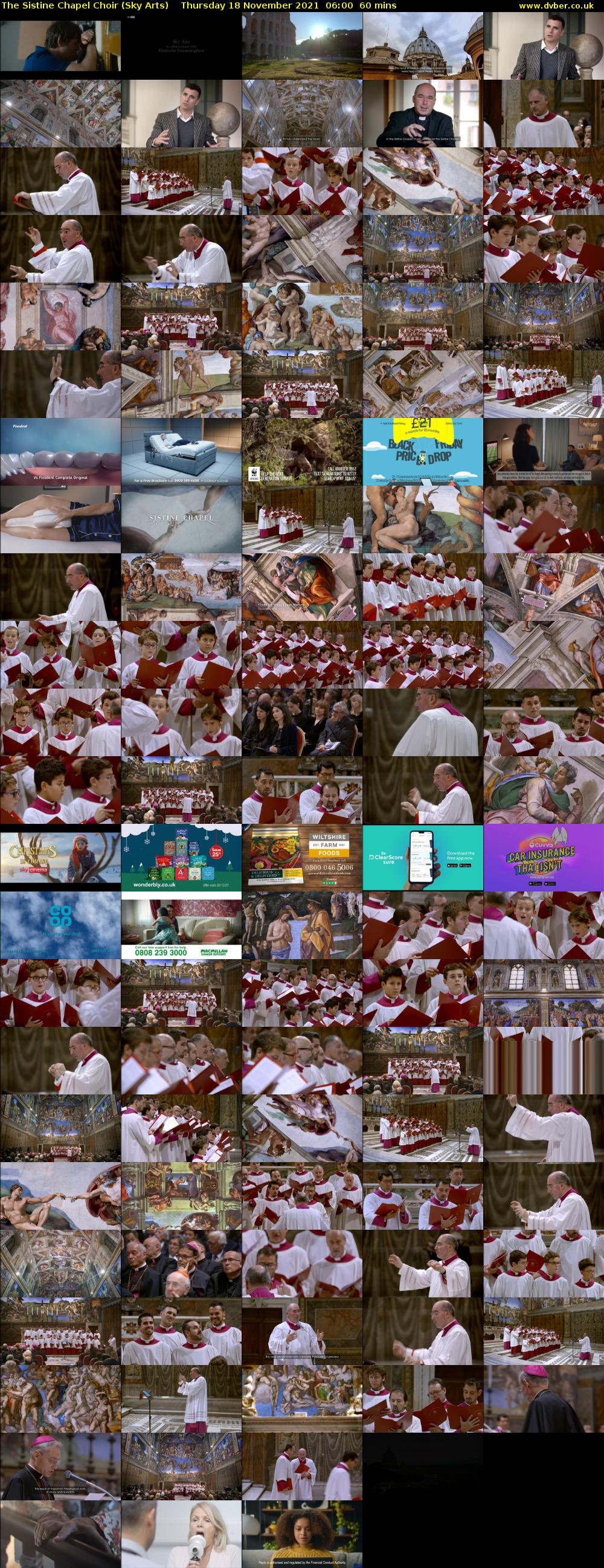 The Sistine Chapel Choir (Sky Arts) Thursday 18 November 2021 06:00 - 07:00