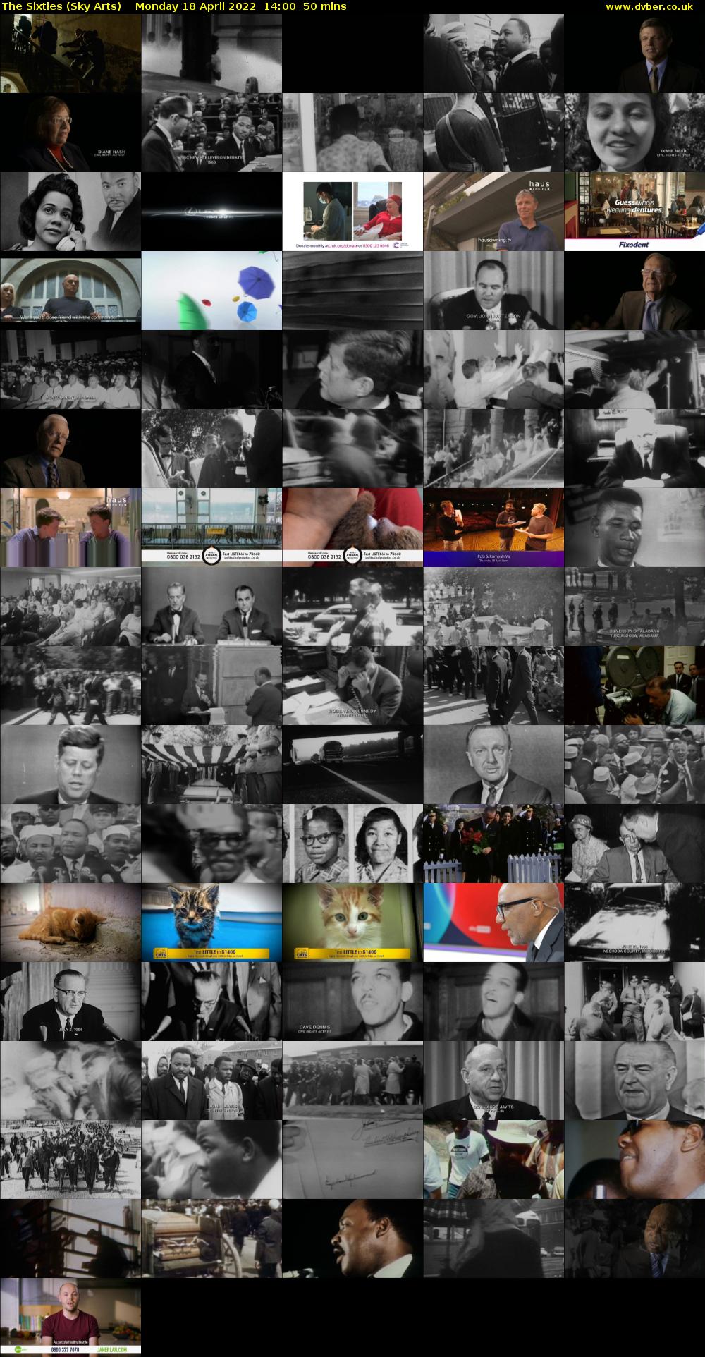 The Sixties (Sky Arts) Monday 18 April 2022 14:00 - 14:50