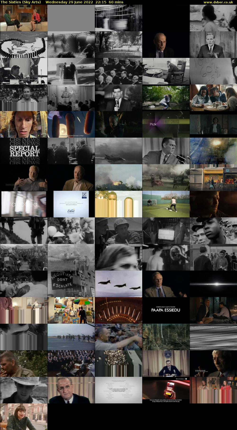 The Sixties (Sky Arts) Wednesday 29 June 2022 22:15 - 23:15
