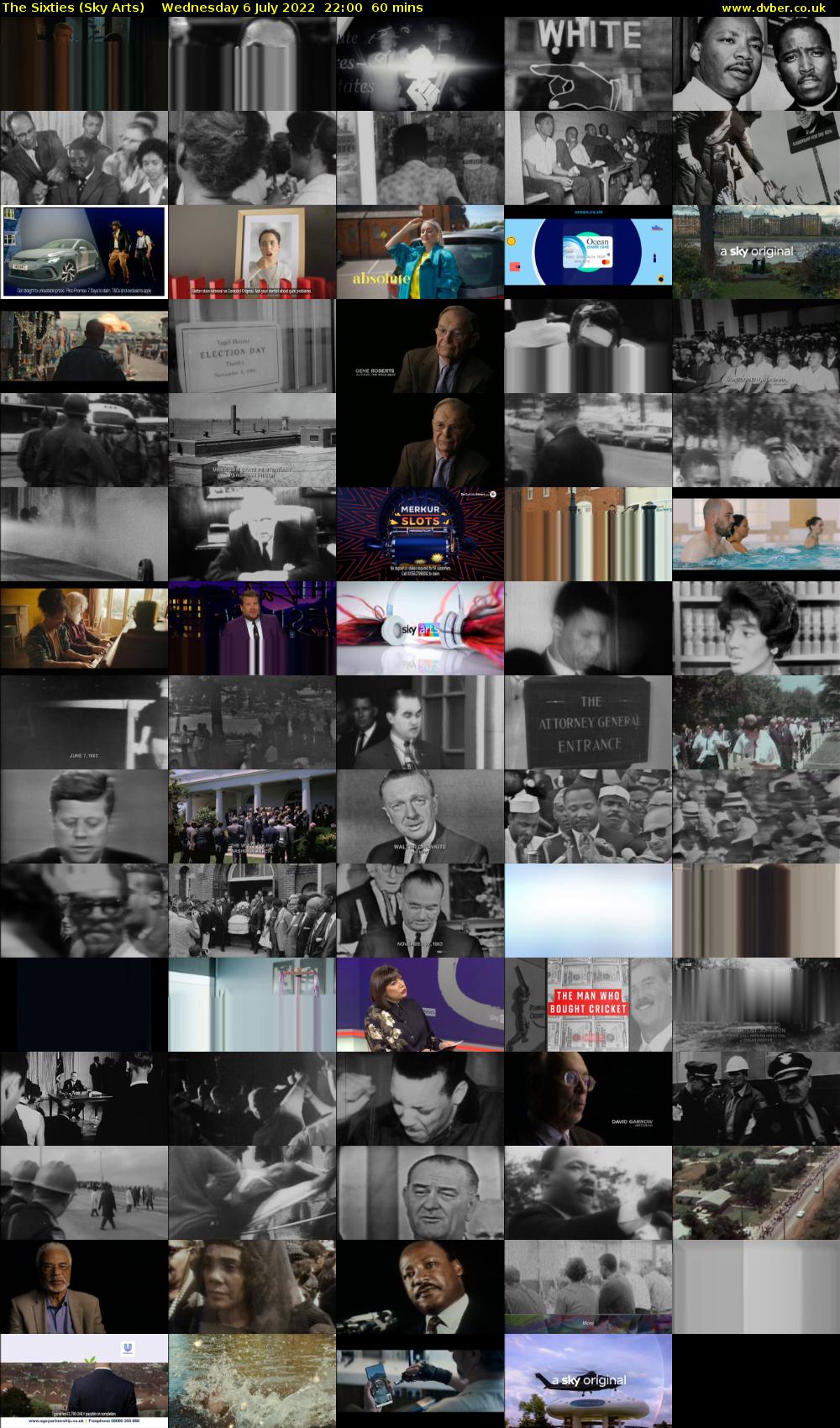 The Sixties (Sky Arts) Wednesday 6 July 2022 22:00 - 23:00