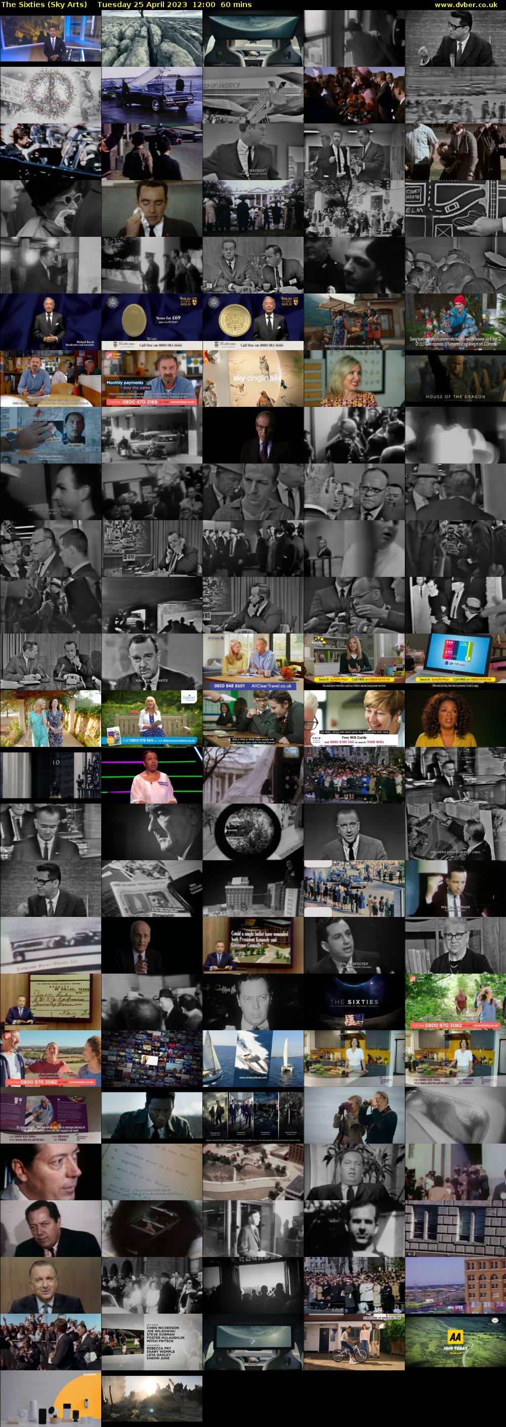The Sixties (Sky Arts) Tuesday 25 April 2023 12:00 - 13:00
