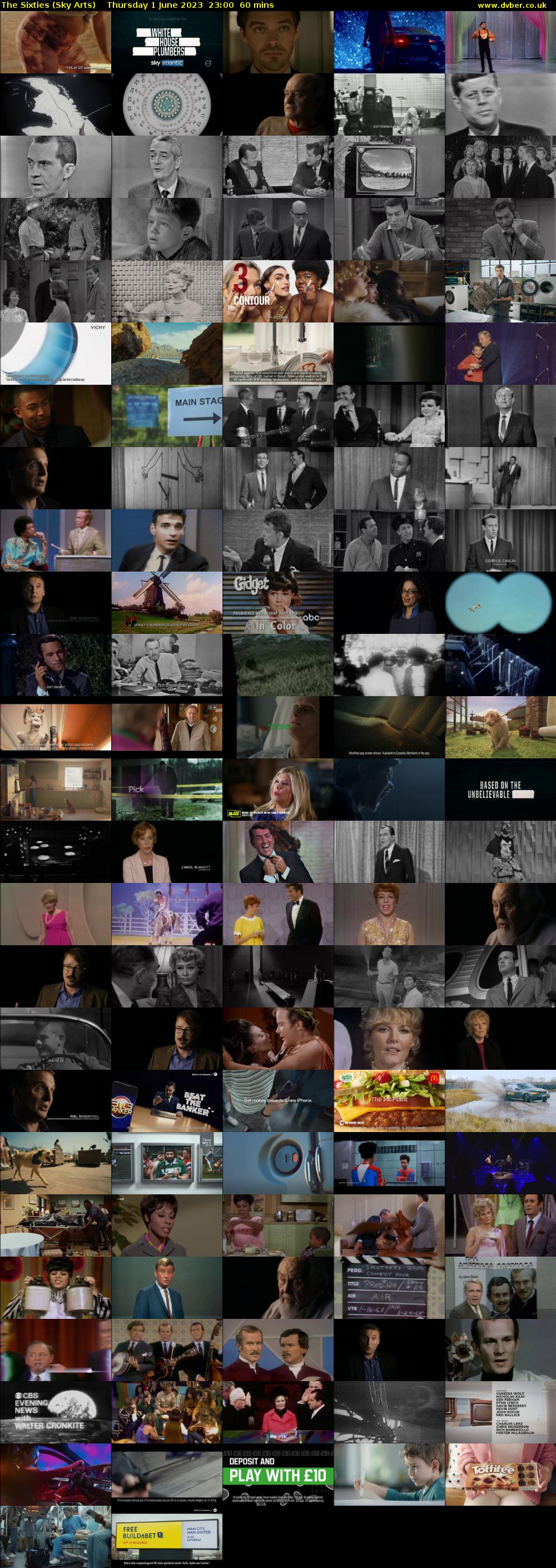 The Sixties (Sky Arts) Thursday 1 June 2023 23:00 - 00:00