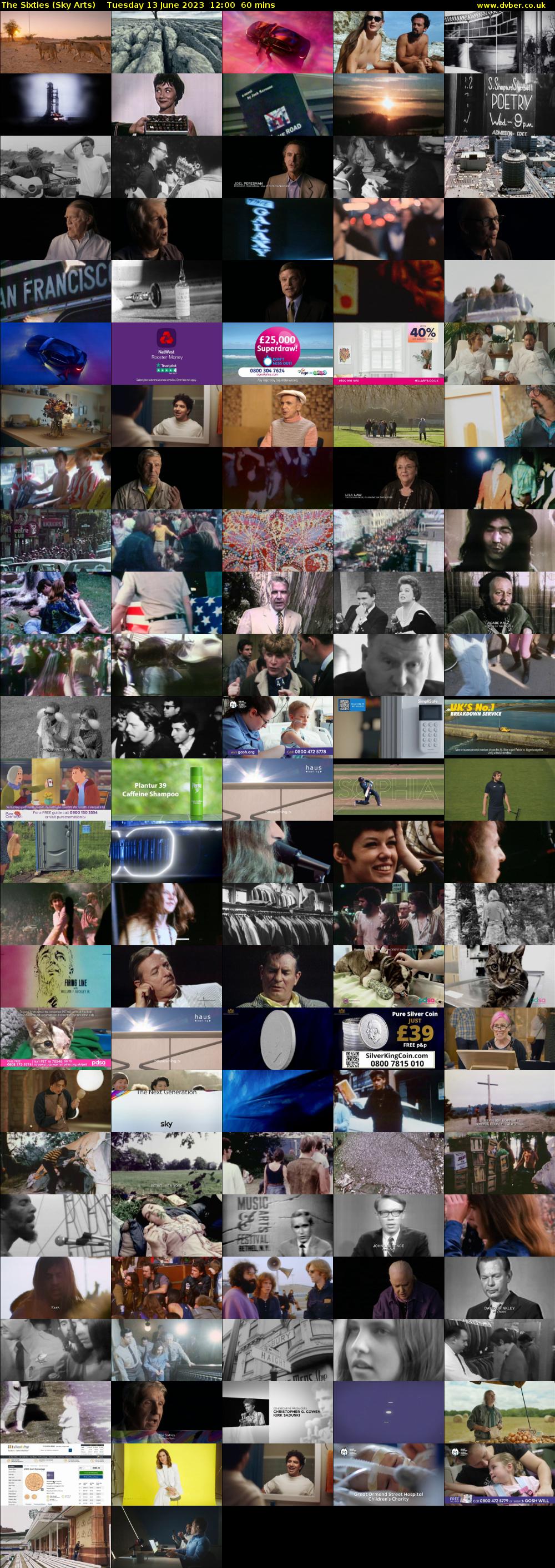The Sixties (Sky Arts) Tuesday 13 June 2023 12:00 - 13:00