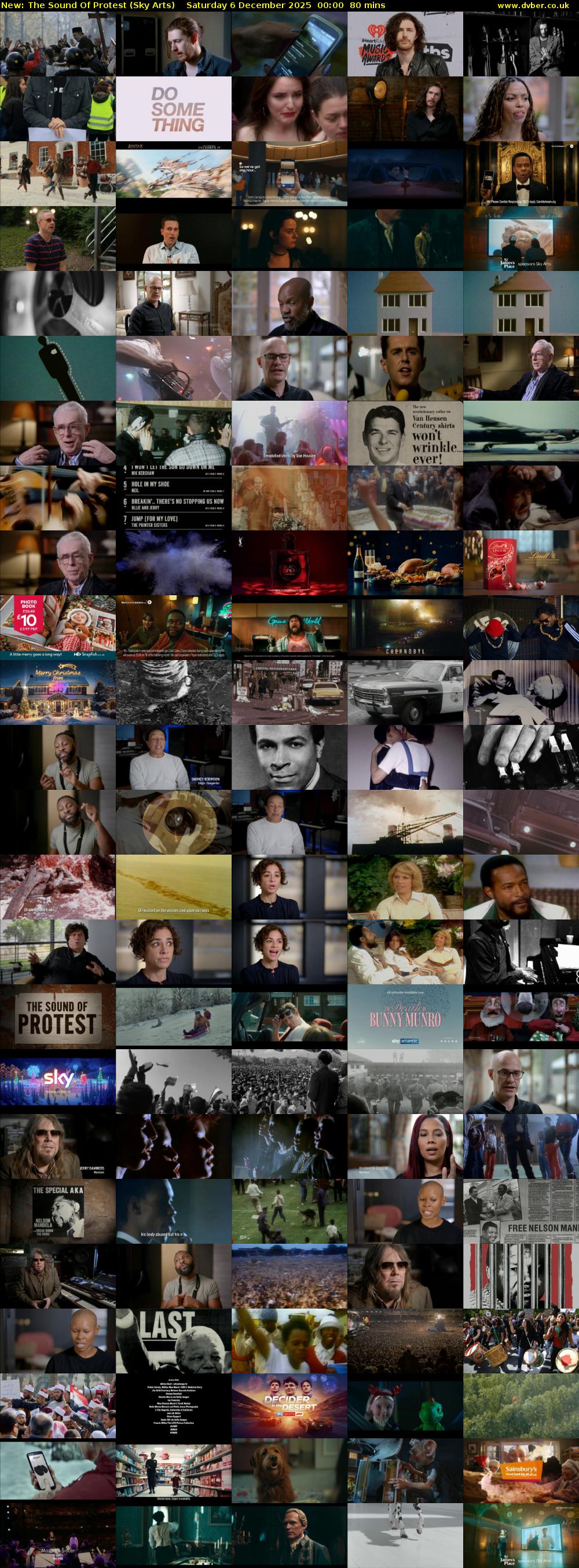 The Sound Of Protest (Sky Arts) Saturday 6 December 2025 00:00 - 01:20