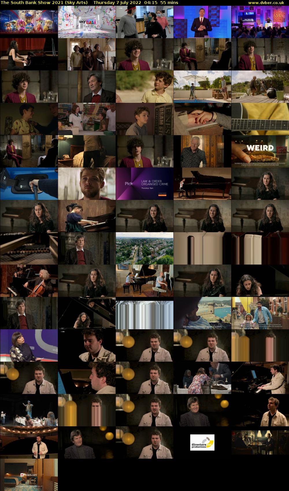 The South Bank Show 2021 (Sky Arts) Thursday 7 July 2022 04:15 - 05:10